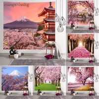 ☫◘✤ Fuji Mountain Sakura Tapestry Japan Painting Tapestries Wall Hanging Home Decor