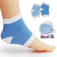 Moisturizing Gel Heel Socks / Silicone Gel Liners Foot Heel Socks / Soft Cotton Toeless Spa Socks