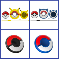 เคสจับซิลิโคนสำหรับตัวควบคุม Poke Ball Plus,อุปกรณ์เสริมฝาครอบป้องกันผิวยางใช้ได้กับสวิตช์โปเกมอนไปกันเถอะ Pikachu ไปกันเถอะ Eevee Poke Ball Plus