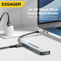 7 In 1 USB C Hub USB Type C ถึง4K HD-Compatible Adapter แท่นวางแล็ปท็อปสำหรับ Pro Air Extensor USB Adapter Splitter