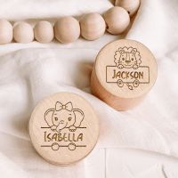 Special Offers Personalised Baby First Tooth Wooden Boxes Milk Teeth Storage Collect Teeth Umbilical Save Animal With Name Keepsake Box Gifts