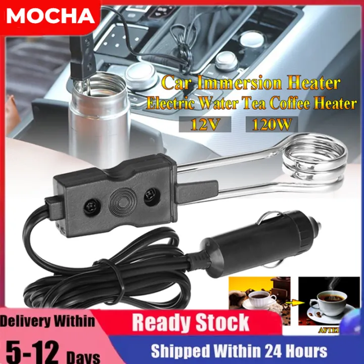 MOCHA【Free Shipping Wholesale】1pcs Car Water Heater Black 12V Portable