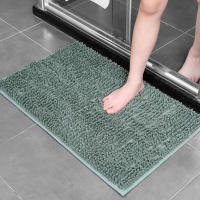 Washbasin Bathtub Water Absorption Non-Slip Chenille Bathroom Mat Carpets Rug Floor Mat