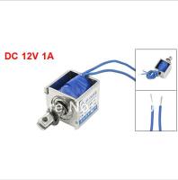 1A แม่เหล็กไฟฟ้าแบบกดสวิตช์แม่เหล็กไฟฟ้ากระแสตรง12V แบบ JF-0826B โซลินอยด์เชิงเส้น