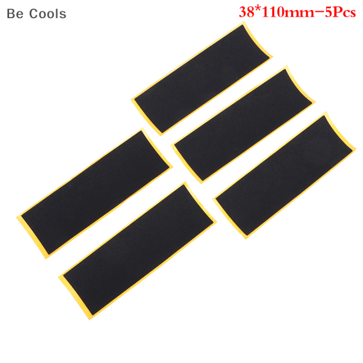 Be Cools 5Pcst Black Fingerboard Deck Uncut Tape Stickers Black Foam
