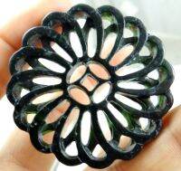 【CW】 black green jades stone Lian tian hand-carved statue shilaiyuenzhuan pendant necklace Jewelry Making