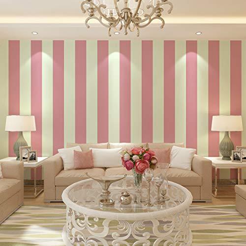Galerie Nostalgie Stripe Pink Multi Wallpaper - G45065
