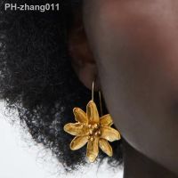 European and American Pop Bohemian Simple Fashion Flower Earrings Female INS Creative Personality Leaf Women Earrings Ornament