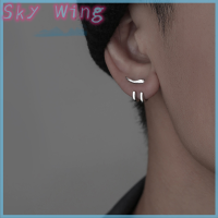 Sky Wing ใหม่ต่างหูพังค์สำหรับผู้ชายต่างหูสตั๊ดอเนกประสงค์แบบถอดได้เครื่องประดับแฟชั่น