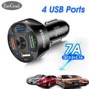 EsoGoal Bộ Sạc Nhanh Xe Hơi USB 35W Sạc Nhanh 3.0 2.1 Cho Xiaomi Huawei