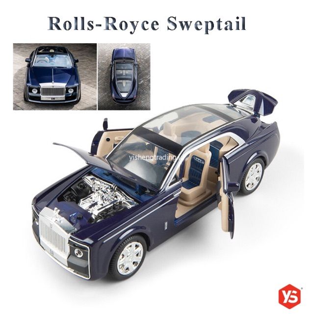 โมเดลรถ-rolls-royce-sweptail-1-24-โมเดลรถเหล็ก