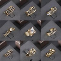 Best Selling Brand Rings Vintage D Letter Open Rings Pearl Rings For Women Diamond Unisex Rings Factory Wholesale Rings 2022 - Rings - AliExpress