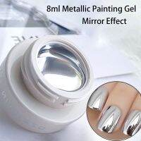 【YP】 1 jar Metallic Painting Gel Mirror Effect 8ml Gold for off