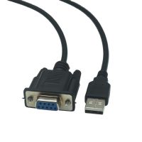 1.8M 6FT High Quality USB Male To DB9 RS232 COM Female Cable Adapter Converter Supports Win 7 8 10 Pro System