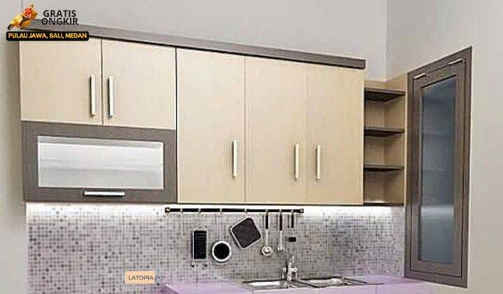 Kitchen Set Atas 2 Varian Pilihan Ukuran P 120 Cm Total 2 Unit 240 Cm T
