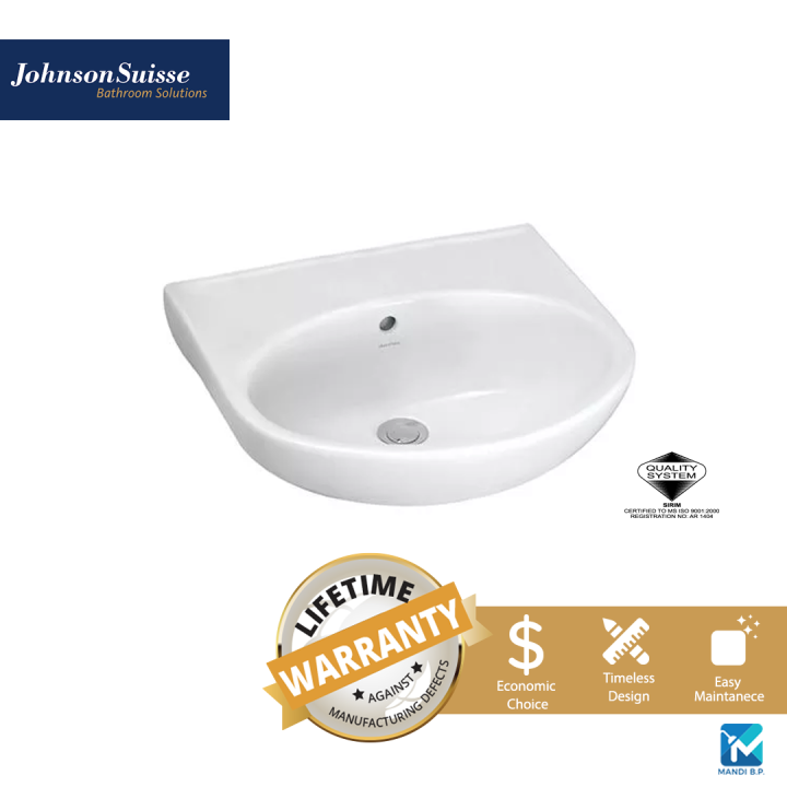 Johnson Suisse Boston 500 Wall Hung Basin / Bathroom Basin / Toilet ...