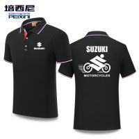 High quality stock Suzuki motorcycle GSX-R600 GSX650F B-King Katana DL650 GSX-R750 K5/K6/K7/K8/K9 GSX-R1000 Hayabusa GSR750 GW250 FGSX-S1000F SFV650 riding POLO shirt short-sleeved T-shirt