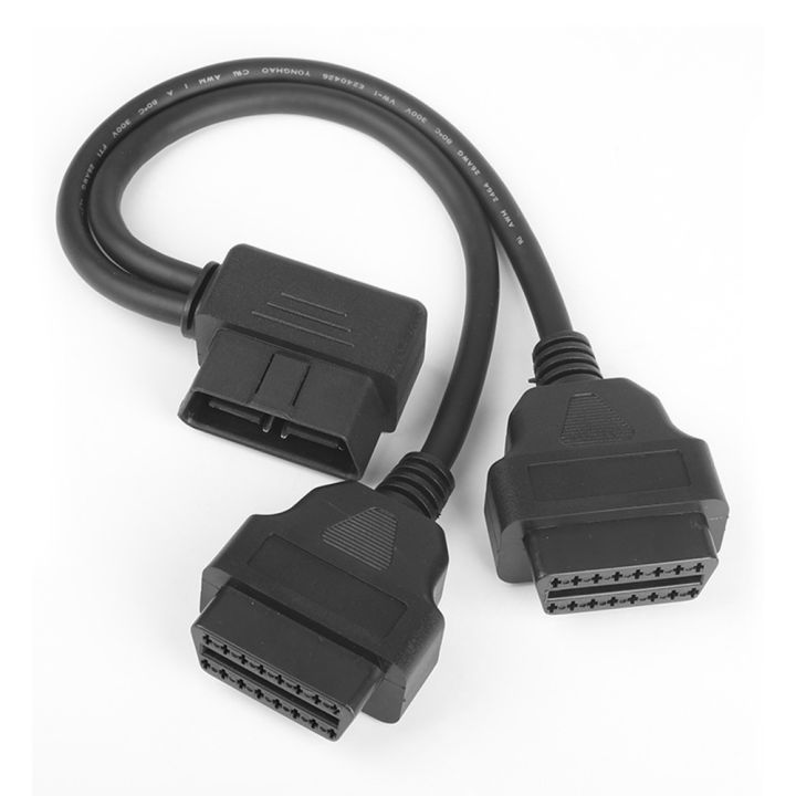 16-pin-right-angle-obd2-splitter-1สำหรับ2-y-obdii-extension-cable-connection-line