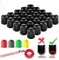 100 pcs Wheel Tire Valve Covers Universal With O-Ring Rubber Rings For Cars SUVs Bicycles and Bicycles Trucks Motorcycles