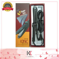 เครื่องหนีบผม ซุปเปอร์วี SuperV รุ่น SU 186 มีซี่หวี Super V Inter Ionic Hair Flatter SU186 มีฟัน หน้าเล็ก (กล่องน้ำตาลแดง)