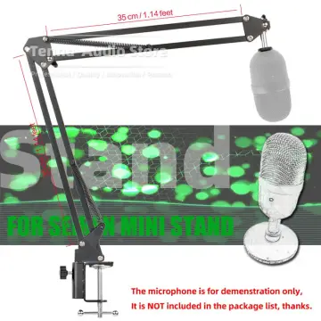 YOUSHARES Razer Seiren Mini Boom Arm with Pop Filter - Mic Stand with Foam  Cover Windscreen Compatible with Razer Seiren Mini Streaming