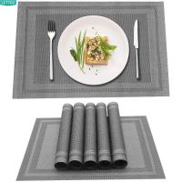 LETTER Home Kitechen Dining Placemat Party Dish Bowl Pad Table Mat Waterproof Oilproof Non-Slip PVC Modern Simple Heat InsulationMulticolor