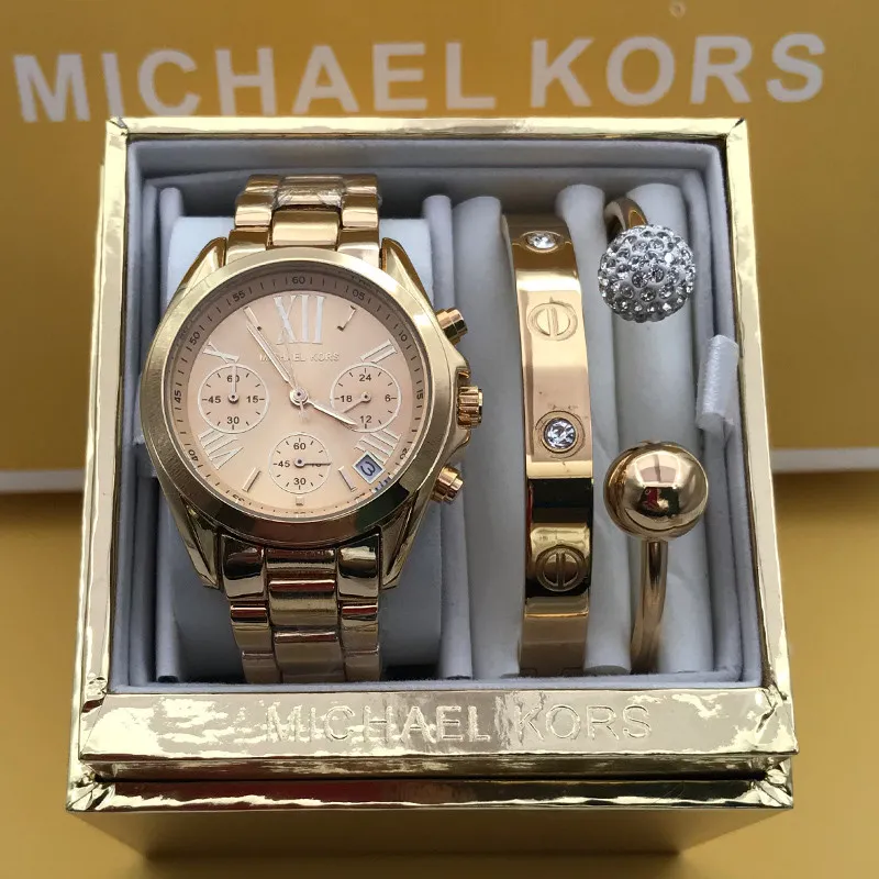 Michael Kors Darci Twotone Watch and Bangle Set  eBay