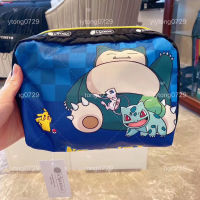 LeSportsac Baokemeng Pikachu แบรนด์ร่วมกระเป๋าถือกระเป๋าเครื่องสำอางกระเป๋าเก็บของขนาดใหญ่กระเป๋าซับกระเป๋าล้าง7121 Lishibao