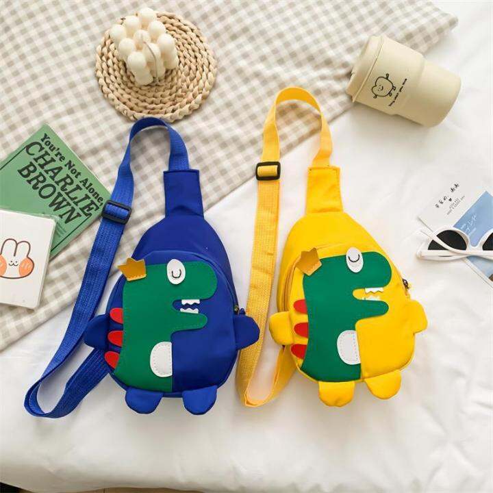 cartoon-dinosaur-baby-backpacks-children-boy-girl-chest-crossbody-bags-adjustable-cute-animals-kids-unisex-school-messenger-bag