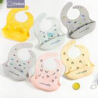 【CW】 Elinfant 1Pcs Silicone Newborn for Drooling Teething Baby Bandana Bibs