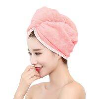 【Bathroom sale】ขนแกะปะการัง HairWrap สำหรับผู้หญิงดูดซับแห้งเร็วข้น HairCurly LongBathroom WrapCap