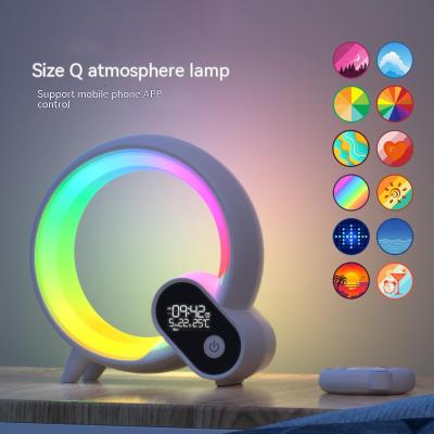 Remodeling Analog Sunrise Digital Display Alarm Clock Bluetooth Audio Intelligent Wake-up Q Colorful Atmosphere Light pdo