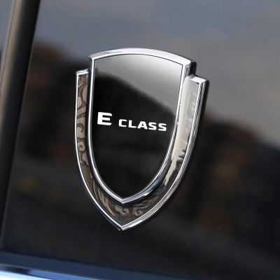 รถร่างกายด้านโลโก้สติ๊กเกอร์รถจัดแต่งทรงผมโล่ตราสัญลักษณ์อัตโนมัติหน้าต่างสติ๊กเกอร์สำหรับ Benz E คลาส Eclass อุปกรณ์เสริมในรถยนต์