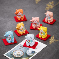 Deccool แมวกวัก แมวนำโชค Manekineko เซ็ท 7 ตัว