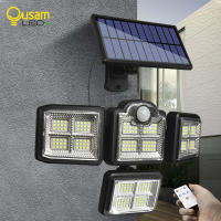 Solar Reflector Solar LED Light Outdoor Spotlights Motion Sensor led Projector Waterproof Wall 198LED Garden Lights