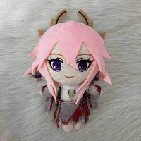 Yae Miko ของเล่นตุ๊กตาผ้ากำมะหยี่ Genshin Impact Plushie หมอนยัดของเล่นนิ่มลายการ์ตูนนิ่มอุปกรณ์เสริมอุปกรณ์ประกอบการ Cosplay ของเล่นยัดไส้พัดลมสำหรับเด็กๆ