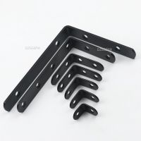 90 Degree Right Angle Black Corner Code New Thickened Stainless Steellaminate Support L Shape Fixed Bracket Connector