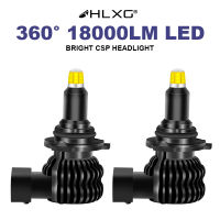 HLXG CSP canbus h7 led 360 H8 H9 H11 9012 9005 9006 HB3 HB4 h1 LED headlight 18000LM luces car Light lamp 12V bulb 100W 6000K