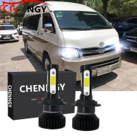 หลอดไฟหน้ารถยนต์ LED V4 6000K สีขาว แบบเปลี่ยน สําหรับ Toyota Hiace KDH200 2015 2016-2019 2020 (1 คู่) เสียบและเล่น