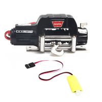 Metal Automatic Winch with 3CH Control Line for 1/10 RC Crawler Car Axial SCX10 TRX4 Upgrade Parts Accessories