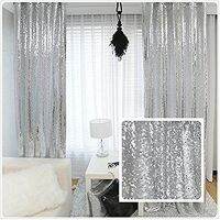 【CW】 2X8FT Sequin Curtain Panel for Wedding Curtains