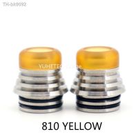 ↂ YUHETEC 510 810 Tower Stainless Steel Black PEI Striped Nozzle 2pcs 510 Straw TipS 810