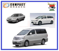 ผ้าเบรคหน้า TOYOTA CAMRY ACV30 ปี02-06 / WISH ปี03-08 / ALPHARD ปี02-07 (ฺCOMPACT DC SILVER DCC-671)