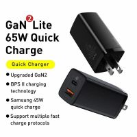 Baseus GaN2  Lite หัวชาร์จเร็ว Type-C + USB 65W CN CCGAN2L-A02 หัวชาร์จโทรศัพท์