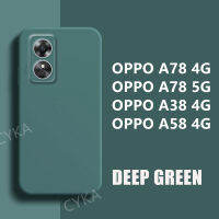 เลนส์เคสกันกระแทก OPPO A78 5G เคสโทรศัพท์ OPPO A58 4G A98 ซิลิโคนเหลว TPU นุ่มผิวให้ความรู้สึกฝาครอบขายดีที่สุด OPPOA78 5G