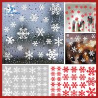 JJZCKD STORE 27PCS Vinyl Shop Window Mural Xmas Decorations Snowflake Static Snow Decal Christmas Sticker