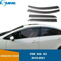 Se กระจกหน้าต่างสำหรับ Kia K3 2019 2020 2021ปรับประตู Se ที่ป้องกันหน้าต่าง Deflectors ที่เบนทางลม SUNZ ช่องระบายอากาศรถยนต์