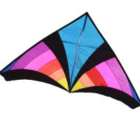 Outdoor Fun Sports 2.8m Rainbow Delta Power Kite With Flying Tools Good Flying