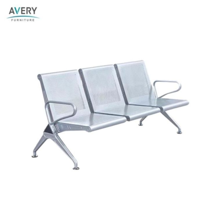 Kursi Tunggu 3 Dudukan Bandara Avery Ac306 Besi Anti Karat Silver