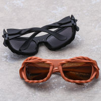 Y2g Eccentric Personality Special-Shaped Sun Glasses European And American Fashion Ins Trend Ink Concave Shape Street Shot Sunglasses Sun Glasses